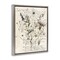 Stupell Industries Pressed Flowers on Page Floater Framed Canvas Wall Art Design by Carol Robinson